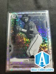2021 Bowman Chrome LUIS TORIBIO Black White Diamond Refractor 1st GIANTS